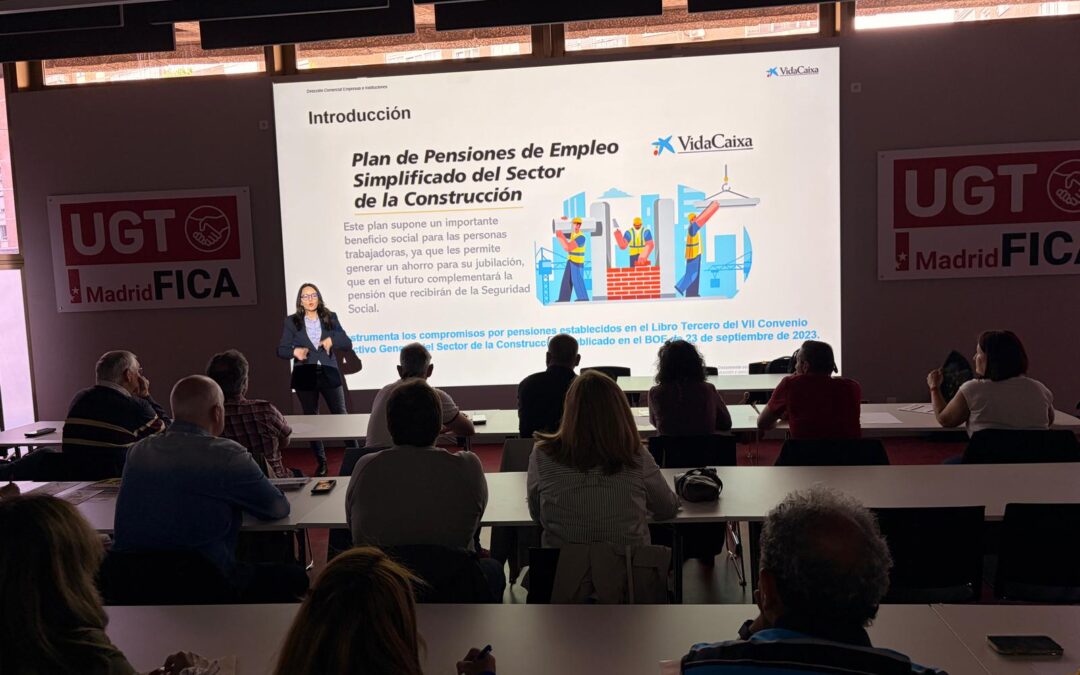 Plan de pensiones del sector construcción: UGT-FICA Madrid forma a sus delegados